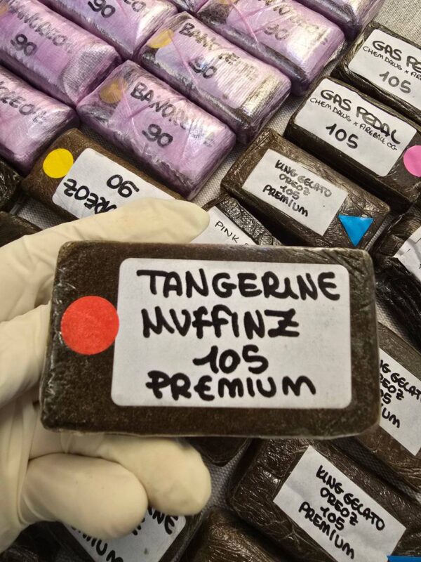Tangerine Muffinz 105 premium Hashish
